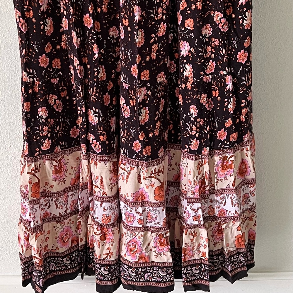 NATURAL LIFE Dark Floral Maxi Dress - Picture 9 of 15